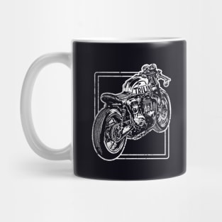 Vintage gifts, Motorcycle Print, Cafe Racer Mug